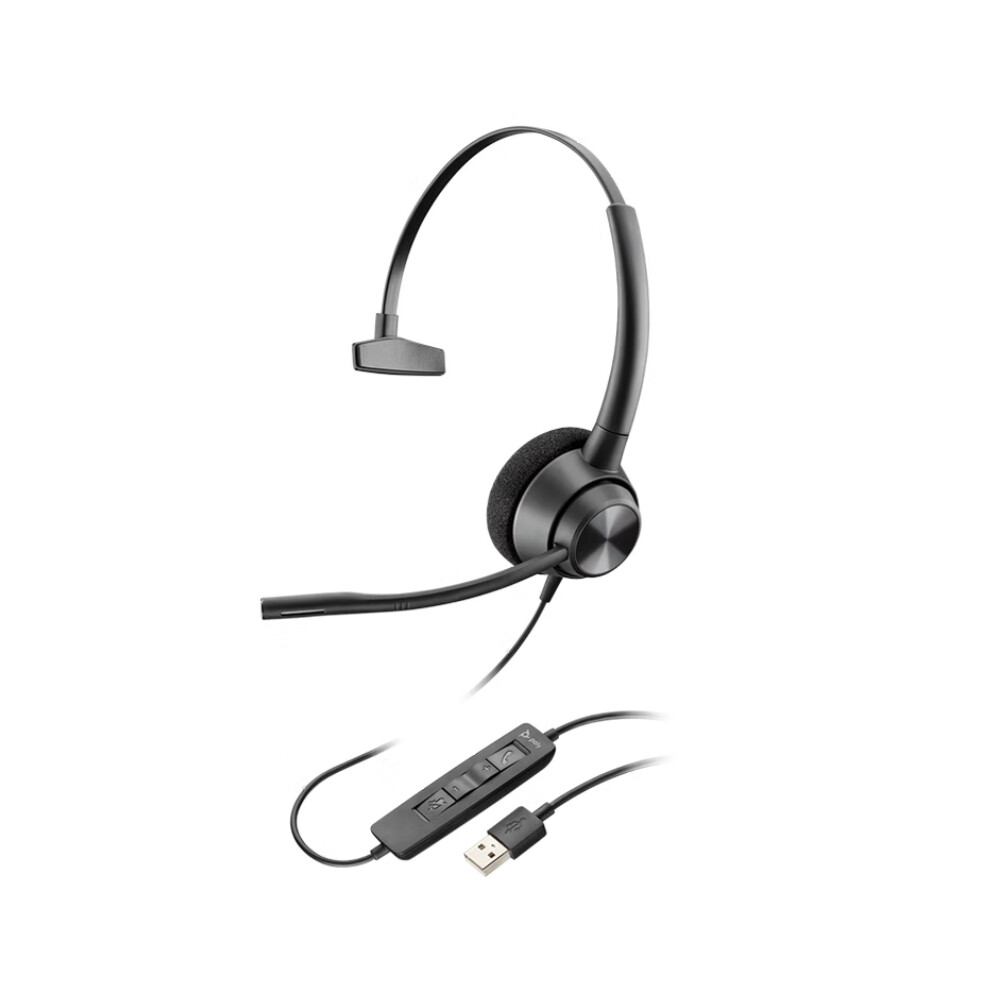 Проводная гарнитура Plantronics Poly EncorePro 310 single-ear, черный
Проводная гарнитура Plantronics Poly EncorePro 310 single-ear, черный