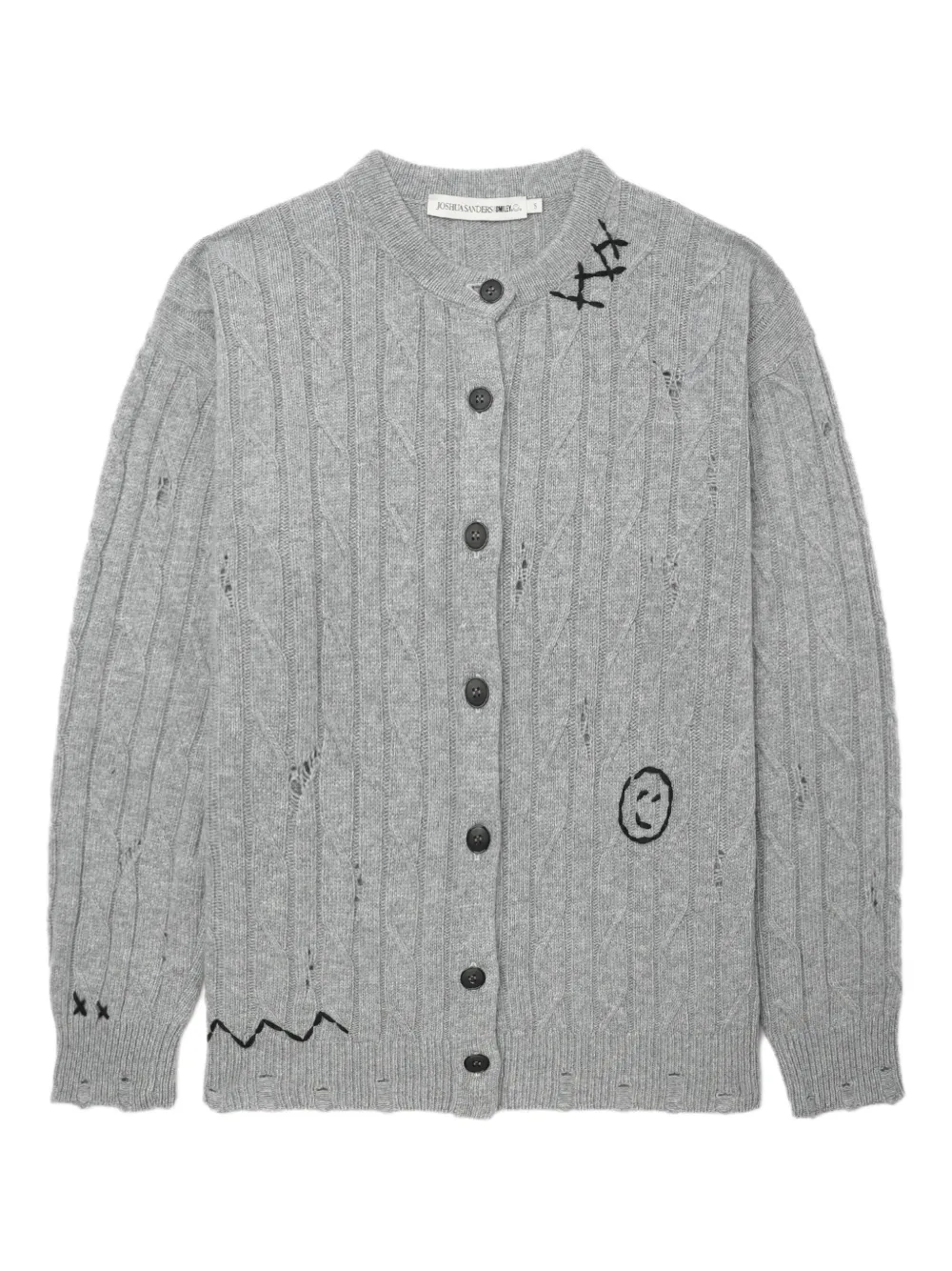 Вязаный кардиган с эффектом потертости Joshua Sanders, серый
Вязаный кардиган с эффектом потертости Joshua Sanders, серый