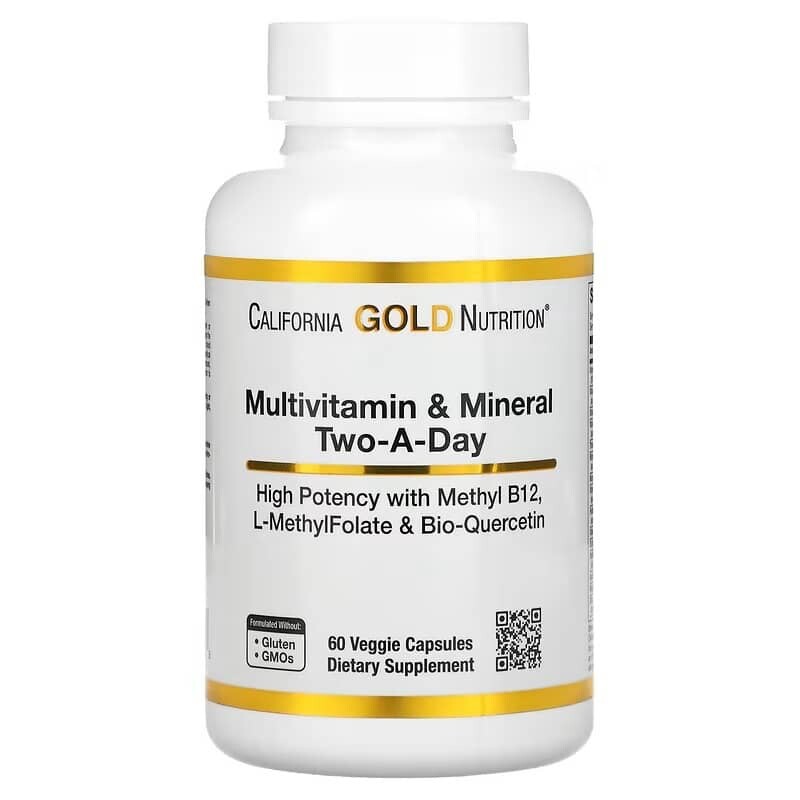 Мультивитамины California Gold Nutrition, 60 капсул
Мультивитамины California Gold Nutrition, 60 капсул