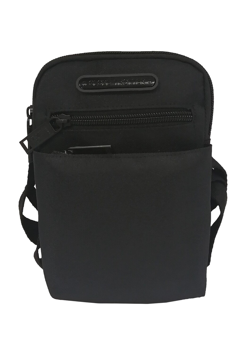 Сумка через плечо, отделение на молнии, передние карманы, внутреннее отделение, однотонное Globetrotter, черный
Сумка через плечо, отделение на молнии, передние карманы, внутреннее отделение, однотонное Globetrotter, черный