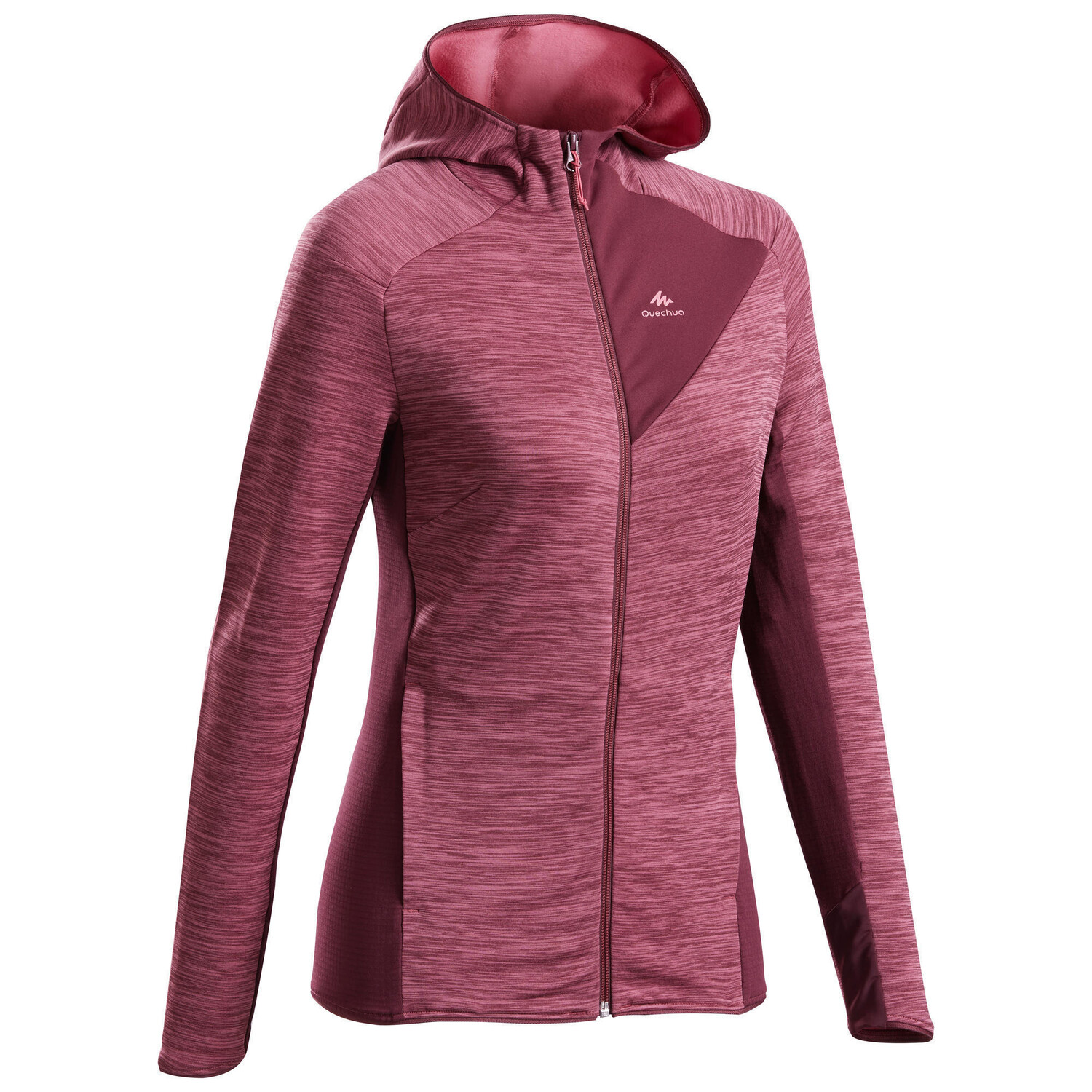 Толстовка Quechua MH520 для походов с капюшоном флисовая женская, розовый/бордовый
Толстовка Quechua MH520 для походов с капюшоном флисовая женская, розовый/бордовый