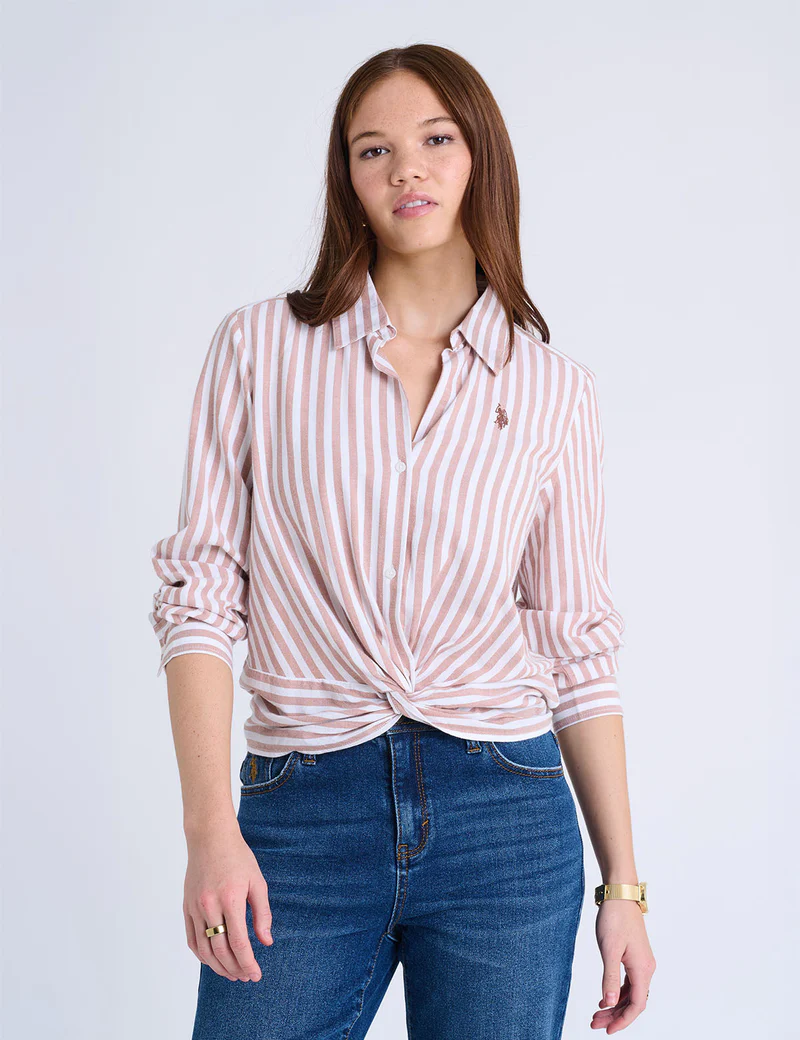 Рубашка U.S. Polo Assn Long Sleeve Knotted Stripe, розовый/белый
Рубашка U.S. Polo Assn Long Sleeve Knotted Stripe, розовый/белый