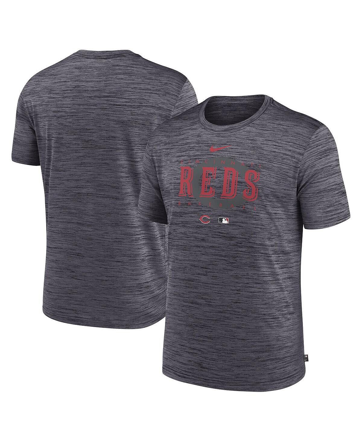 Мужская футболка цвета древесного угля Cincinnati Reds Authentic Collection Velocity Performance Practice Practice Nike
Мужская футболка цвета древесного угля Cincinnati Reds Authentic Collection Velocity Performance Practice Practice Nike