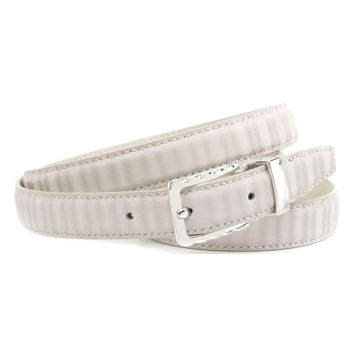 Кожаный ремень Anthoni Crown, женственный ремень с стежкой тон в тон, кремовый
Кожаный ремень Anthoni Crown, женственный ремень с стежкой тон в тон, кремовый