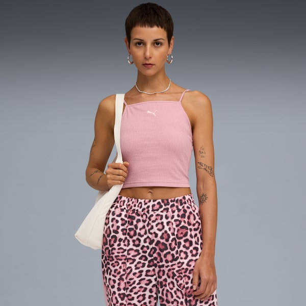 Женская ребристая майка Puma Wardrobe Essentials, розовый
Женская ребристая майка Puma Wardrobe Essentials, розовый