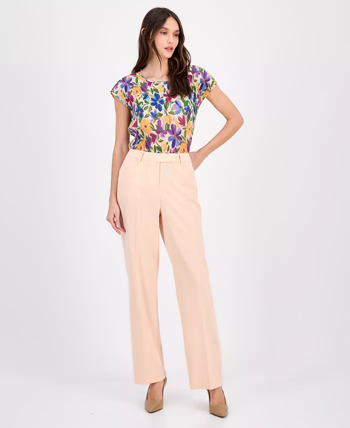 Женские брюки с высокой посадкой и прямыми штанинами Tahari ASL, розовый
Женские брюки с высокой посадкой и прямыми штанинами Tahari ASL, розовый