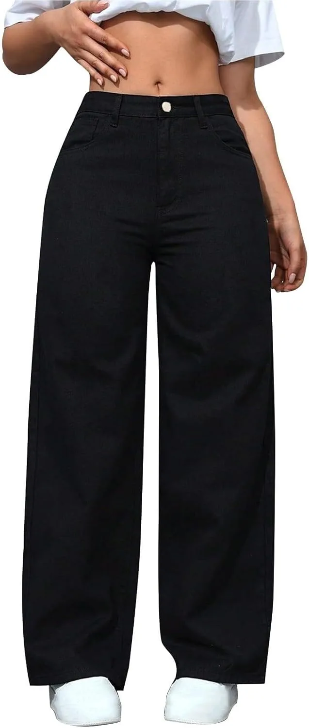 Женские джинсы Wide Leg High Waisted Stretchy с карманами
Женские джинсы Wide Leg High Waisted Stretchy с карманами