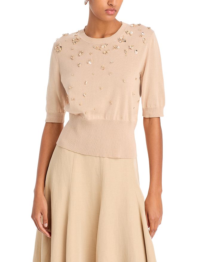 Свитер с декором Fabiana Filippi, коричневый/бежевый
Свитер с декором Fabiana Filippi, коричневый/бежевый