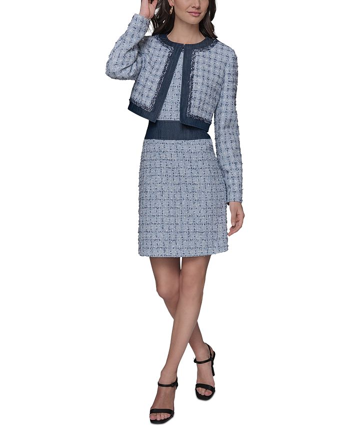 Твидовый укороченный жакет KARL LAGERFELD PARIS, синий
Твидовый укороченный жакет KARL LAGERFELD PARIS, синий