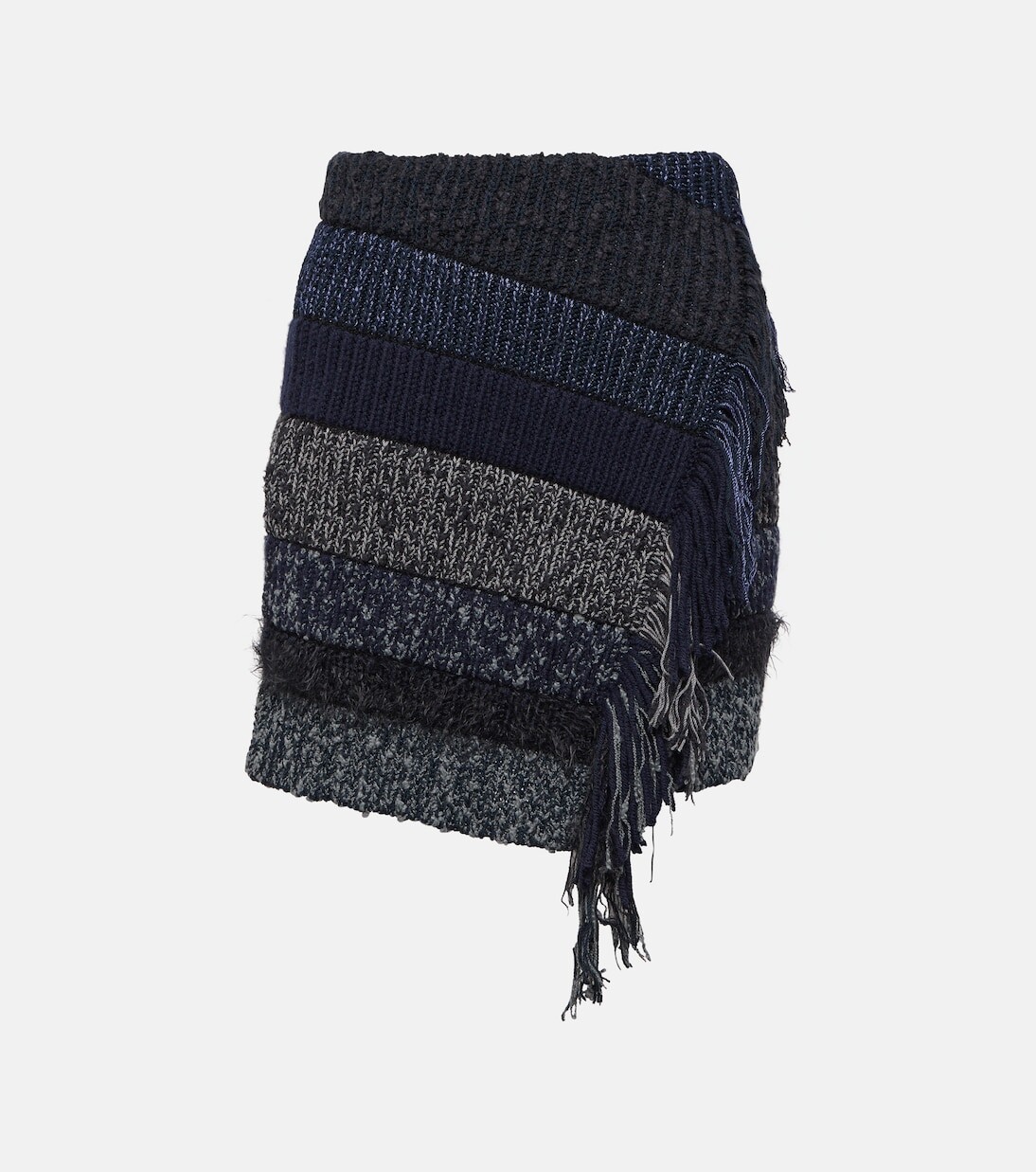 Полосатая трикотажная мини-юбка из смесового хлопка Acne Studios, синий
Полосатая трикотажная мини-юбка из смесового хлопка Acne Studios, синий