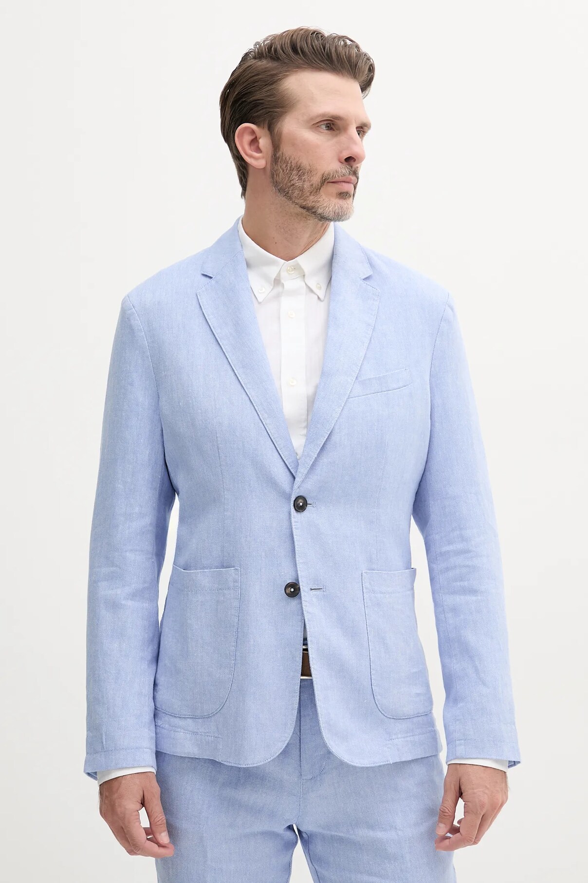 Льняная куртка United Colors Of Benetton, синий 
Льняная куртка United Colors Of Benetton, синий