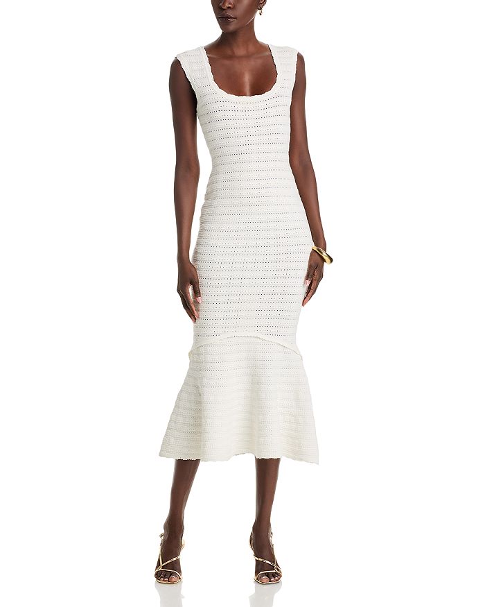 Платье миди Leigh с ажурной вязкой LoveShackFancy, слоновая кость/кремовый
Платье миди Leigh с ажурной вязкой LoveShackFancy, слоновая кость/кремовый