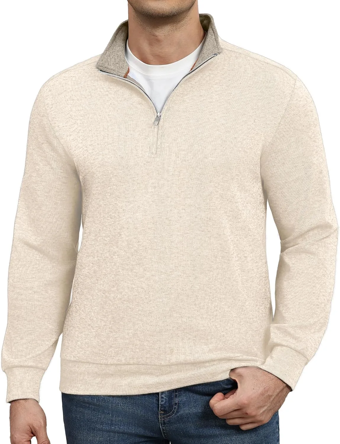 Susclude Quarter Zip Свитер для Мужчин Old Money Slim Fit
Susclude Quarter Zip Свитер для Мужчин Old Money Slim Fit