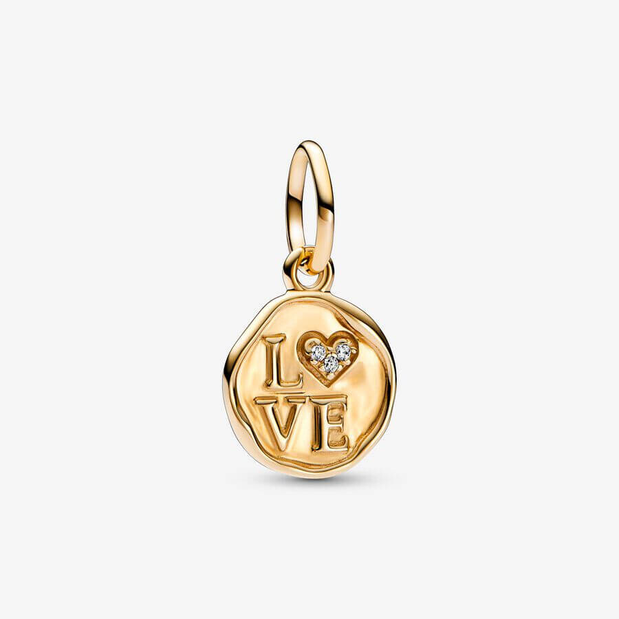 Шарм-подвеска Pandora Moments Sparkling Love Stamp, золото/прозрачный
Шарм-подвеска Pandora Moments Sparkling Love Stamp, золото/прозрачный