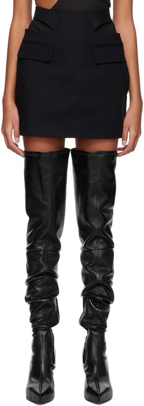 Черная мини-юбка с Y-образной пряжкой спереди Dion Lee
Черная мини-юбка с Y-образной пряжкой спереди Dion Lee