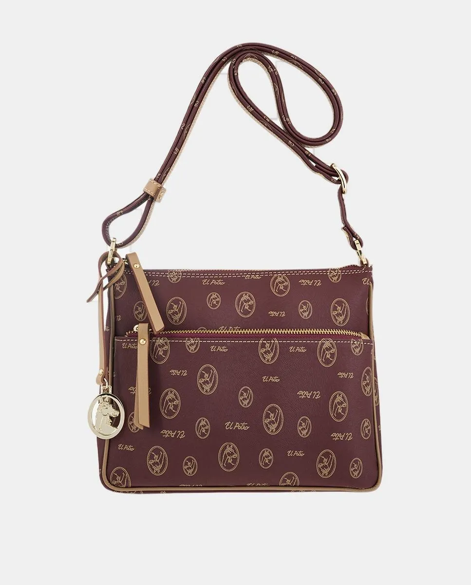 Сумка через плечо с регулируемым ремнем El Potro, бордовый
Сумка через плечо с регулируемым ремнем El Potro, бордовый