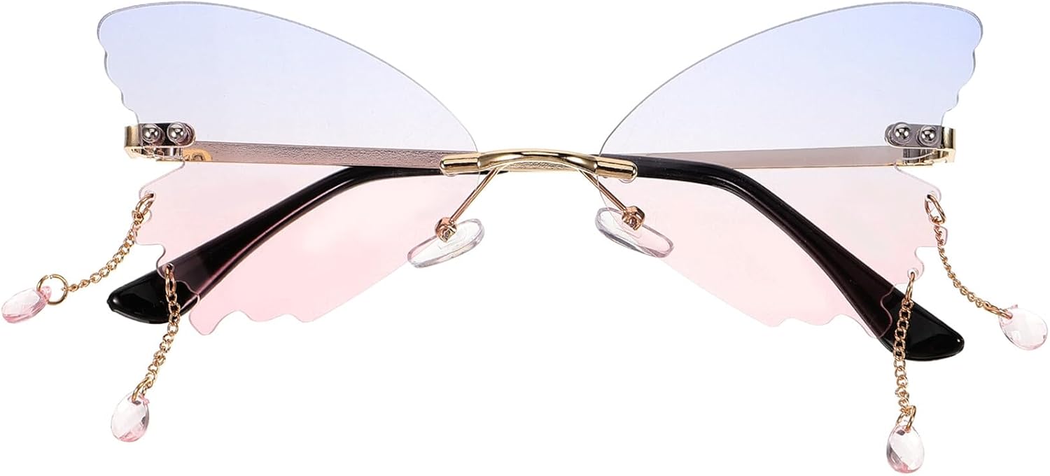 Женские солнцезащитные очки YARNOW Butterfly без оправы, стильные очки для торжественных мероприятий, сине-розовые градиентные линзы и золотая оправа, модные повседневные очки, Assorted Color
Женские солнцезащитные очки YARNOW Butterfly без оправы, стильные очки для торжественных мероприятий, сине-розовые градиентные линзы и золотая оправа, модные повседневные очки, Assorted Color