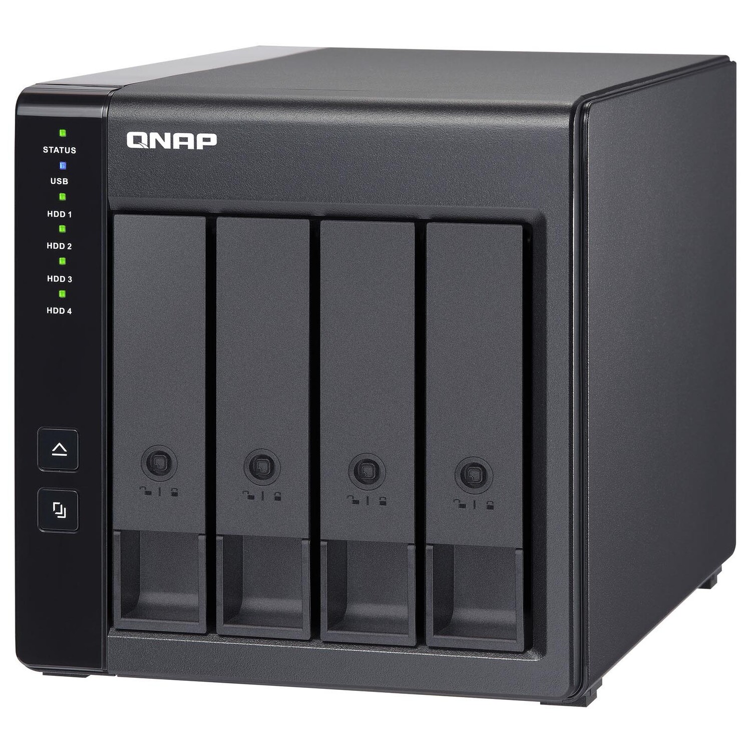 Сетевое хранилище QNAP TR-004 Raid, 4 отсека, без дисков, черный 
Сетевое хранилище QNAP TR-004 Raid, 4 отсека, без дисков, черный