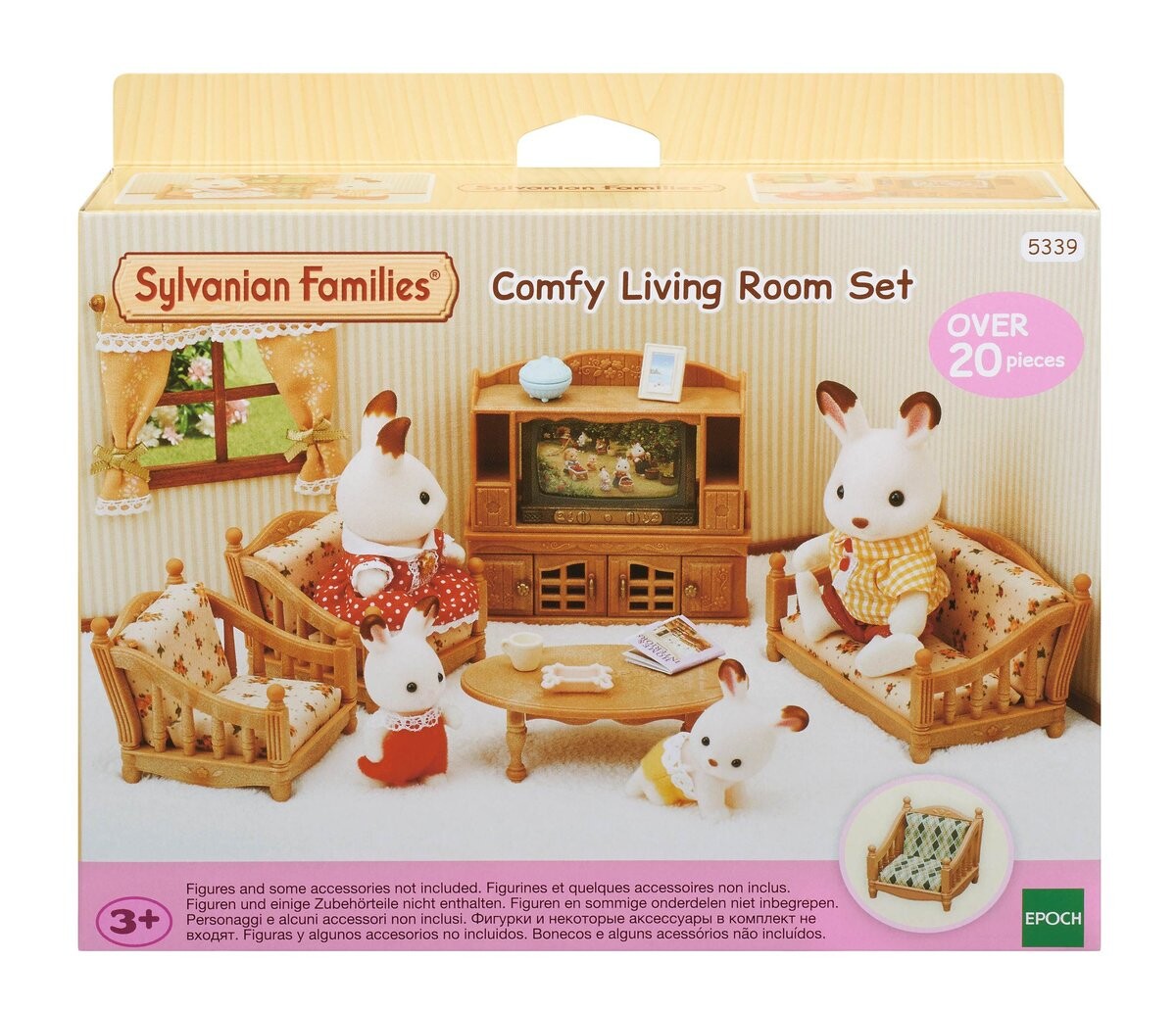 Sylvanian Families, Коллекционные фигурки, Набор для гостиной в стиле кантри, 5339 
Sylvanian Families, Коллекционные фигурки, Набор для гостиной в стиле кантри, 5339
