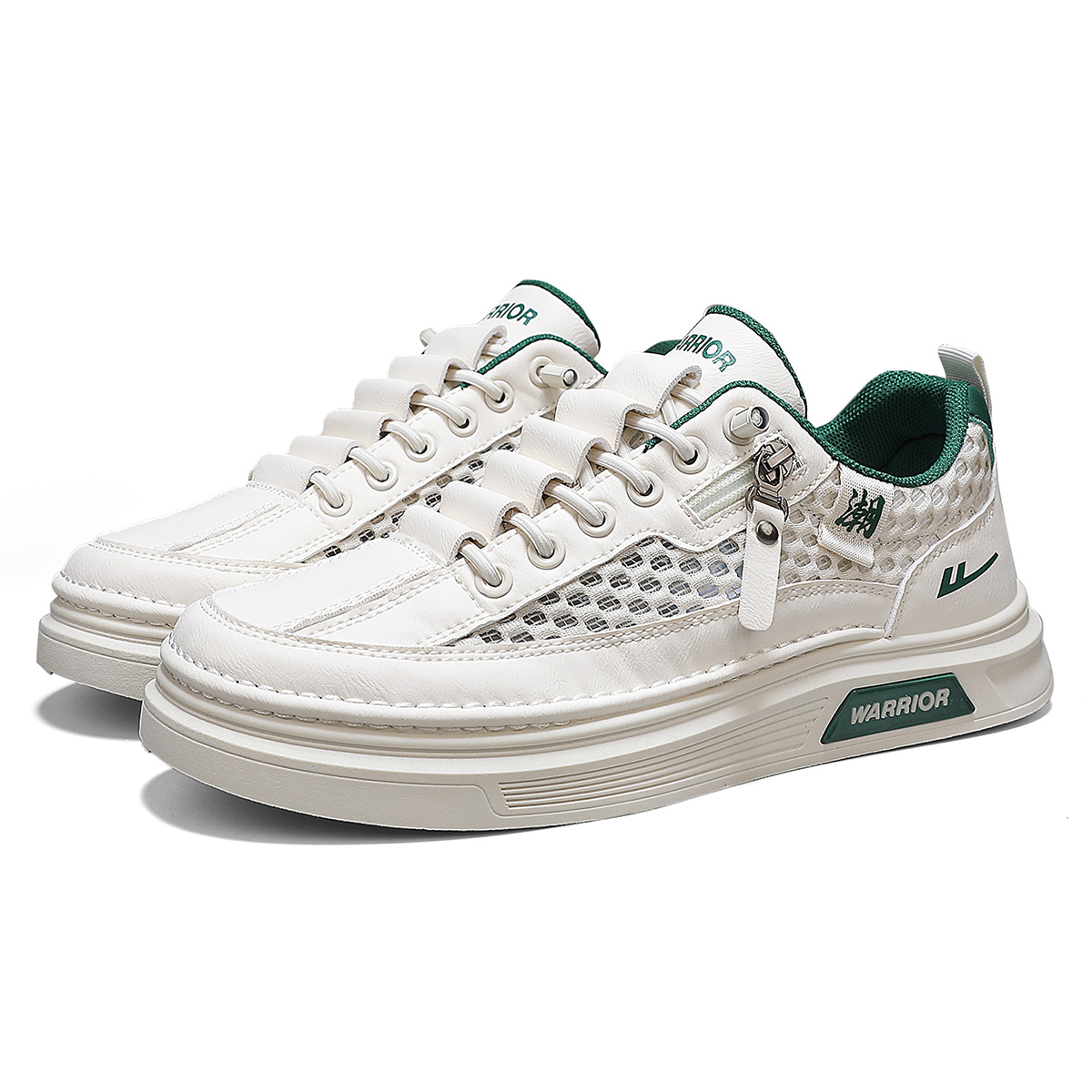 WARRIOR Мужские скейтерские кроссовки низкие бело-серые бежево-тёмно-зелёные, цвет Beige Dark Green
WARRIOR Мужские скейтерские кроссовки низкие бело-серые бежево-тёмно-зелёные, цвет Beige Dark Green