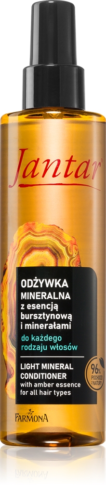 Минеральный кондиционер Jantar Amber Essence для всех типов волос Farmona, 200 мл
Минеральный кондиционер Jantar Amber Essence для всех типов волос Farmona, 200 мл