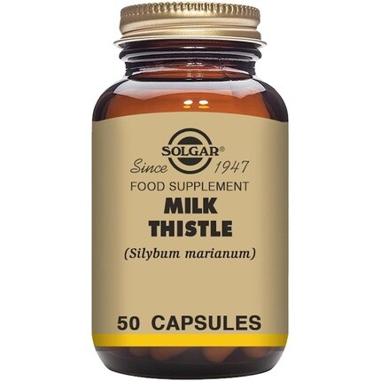 Растительные капсулы с расторопшей, 50 шт., Solgar
Растительные капсулы с расторопшей, 50 шт., Solgar