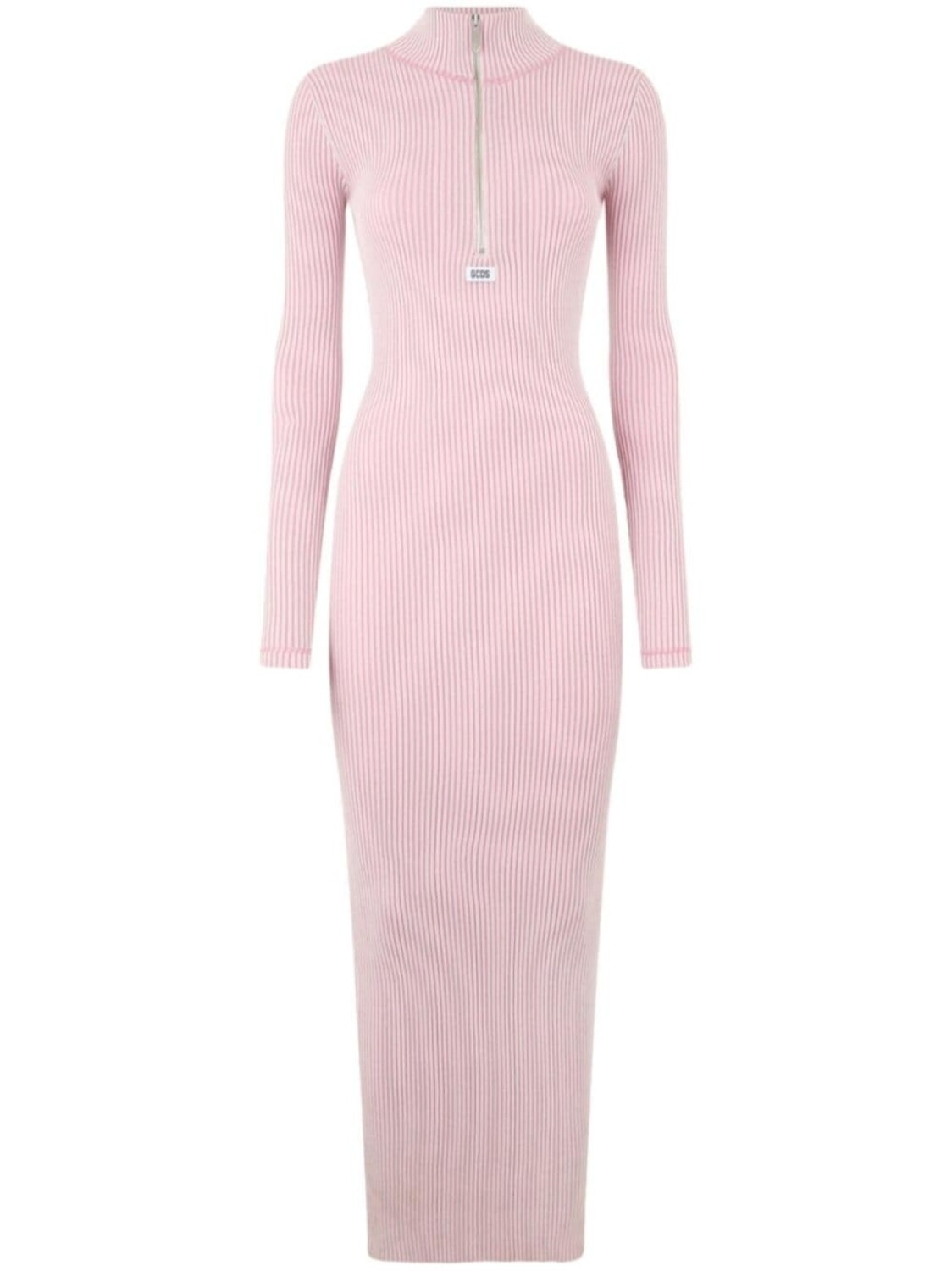 Длинное платье в рубчик GCDS, розовый 
Длинное платье в рубчик GCDS, розовый