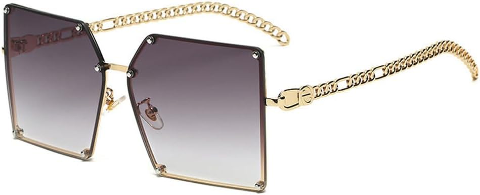 Солнцезащитные очки с градиентным переходом цвета, металлическая оправа большого размера, заклепки на стекле, дужки из сплава, оправа в виде цепочки KTUCN, Gradient Gray
Солнцезащитные очки с градиентным переходом цвета, металлическая оправа большого размера, заклепки на стекле, дужки из сплава, оправа в виде цепочки KTUCN, Gradient Gray