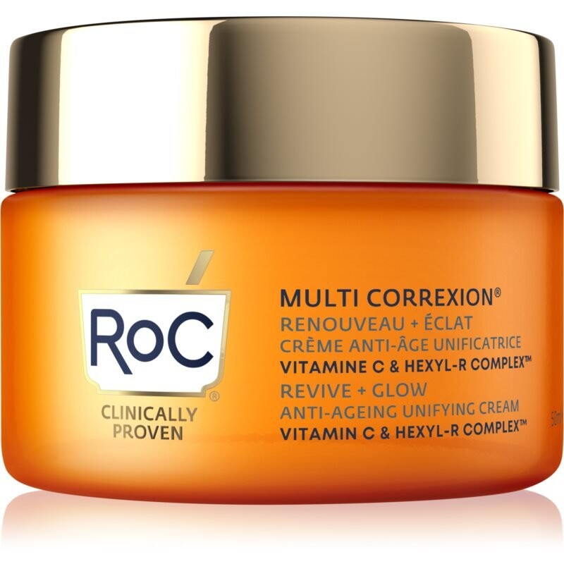 RoC Multi Correxion Revive + Glow осветляющий крем против морщин с витамином С 50 мл
RoC Multi Correxion Revive + Glow осветляющий крем против морщин с витамином С 50 мл