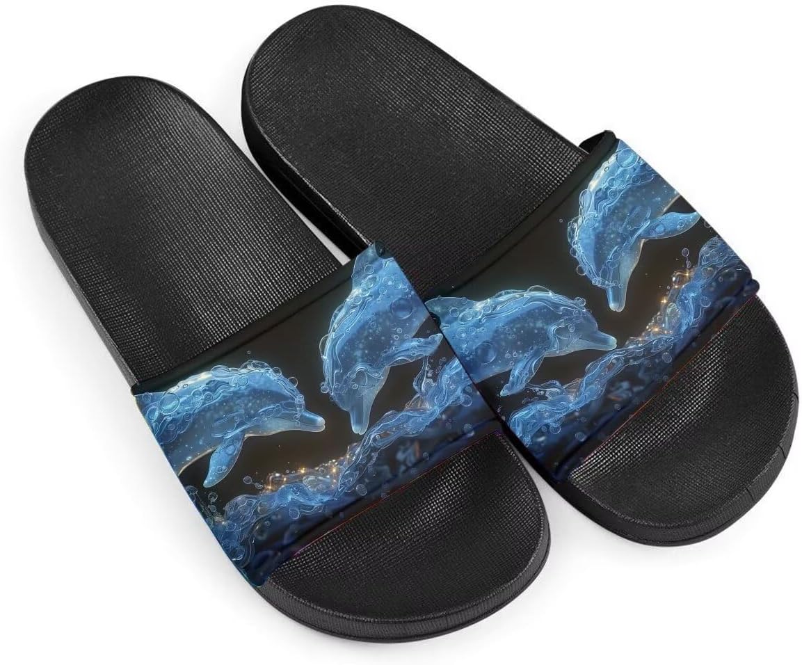 Женские шлепанцы слайд Нескользящие Синие дельфины Летние домашние тапочки для девочек Шлепанцы с пристраиванием Getelinseng
Женские шлепанцы слайд Нескользящие Синие дельфины Летние домашние тапочки для девочек Шлепанцы с пристраиванием Getelinseng