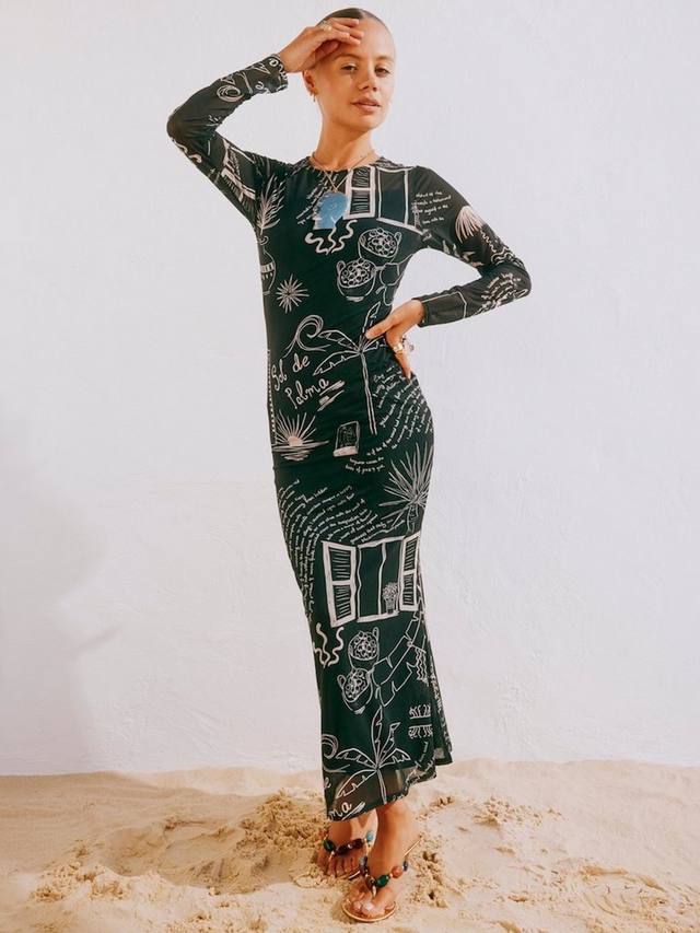 Сетчатое платье palma Never Fully Dressed, черный
Сетчатое платье palma Never Fully Dressed, черный