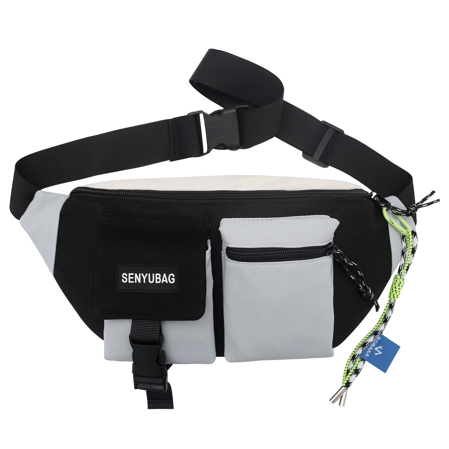 GF Джинсовый поясной рюкзак унисекс синий, Black Gray
GF Джинсовый поясной рюкзак унисекс синий, Black Gray