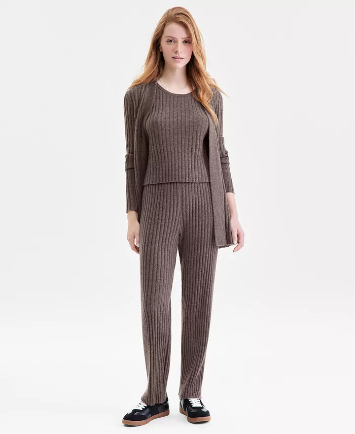 Женский длинный кардиган в рубчик из 100% кашемира, свитер без рукавов и брюки-карго Charter Club, черный
Женский длинный кардиган в рубчик из 100% кашемира, свитер без рукавов и брюки-карго Charter Club, черный