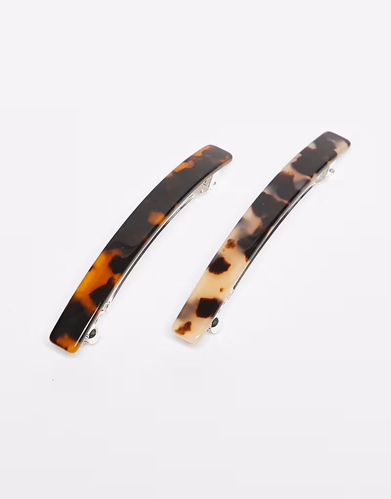 2 ацетатные заколки для волос, коричневого цвета Arket
2 ацетатные заколки для волос, коричневого цвета Arket