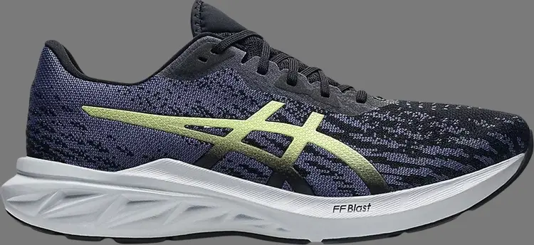 Кроссовки dynablast 2 'black glow yellow' Asics, черный 
Кроссовки dynablast 2 'black glow yellow' Asics, черный
