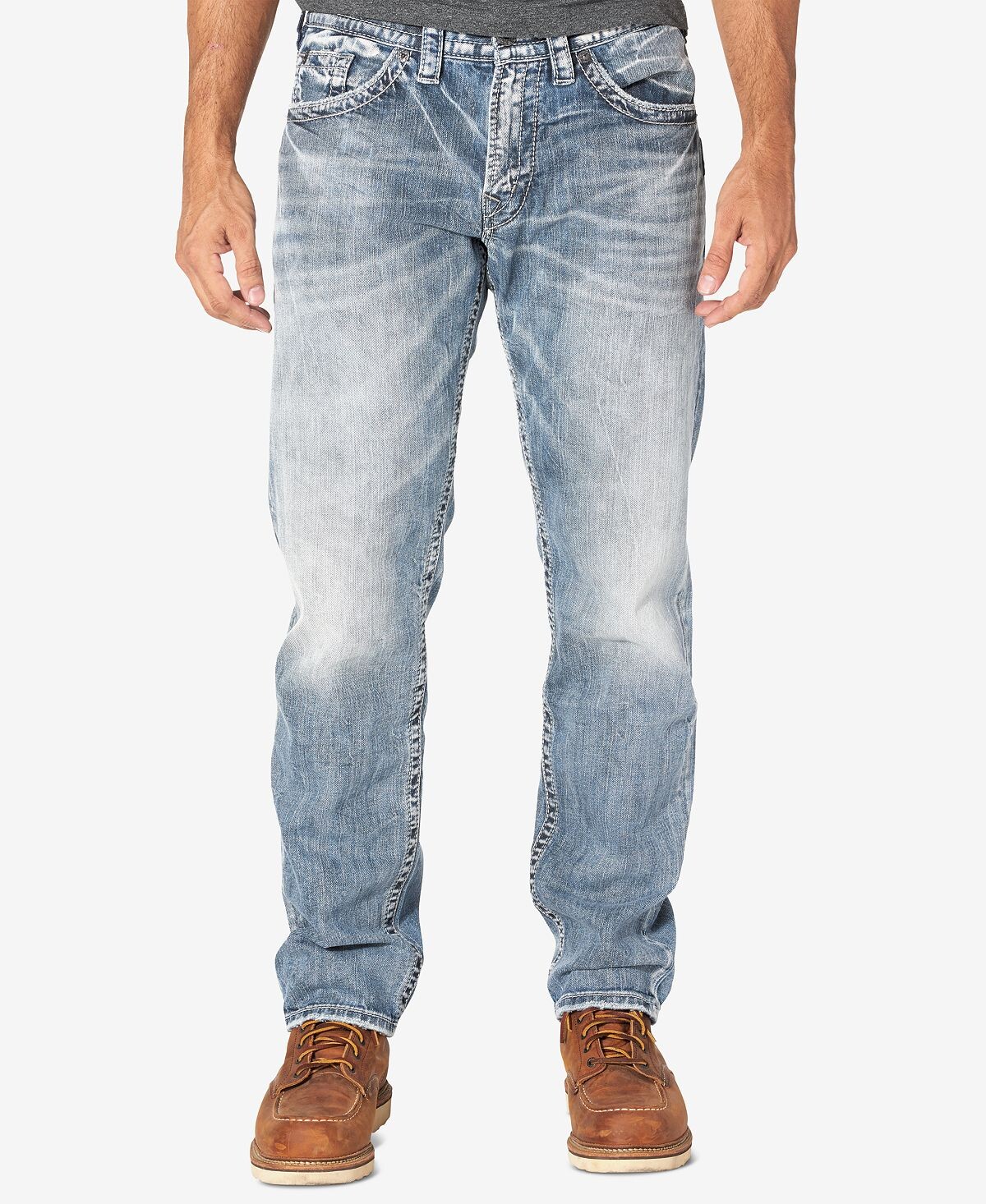 Мужские зауженные джинсы свободного покроя eddie Silver Jeans Co.
Мужские зауженные джинсы свободного покроя eddie Silver Jeans Co.