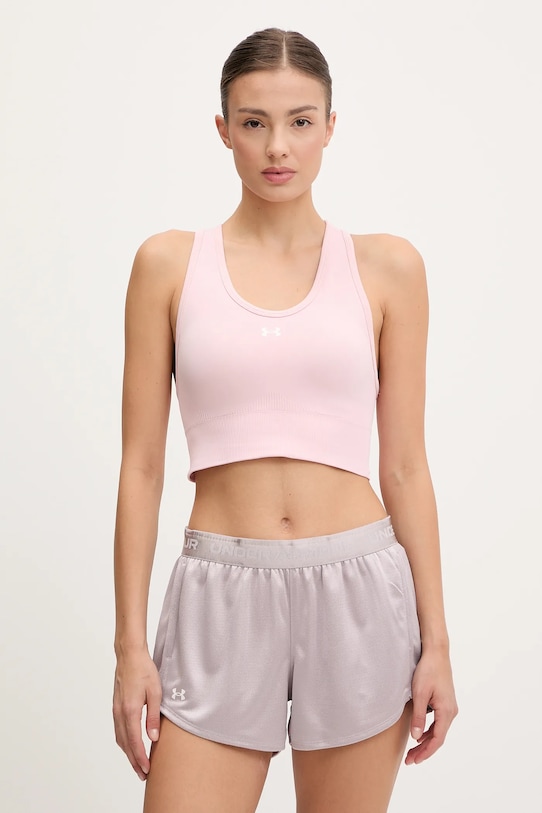 Спортивный бюстгальтер Vanish Seamless Under Armour, розовый 
Спортивный бюстгальтер Vanish Seamless Under Armour, розовый