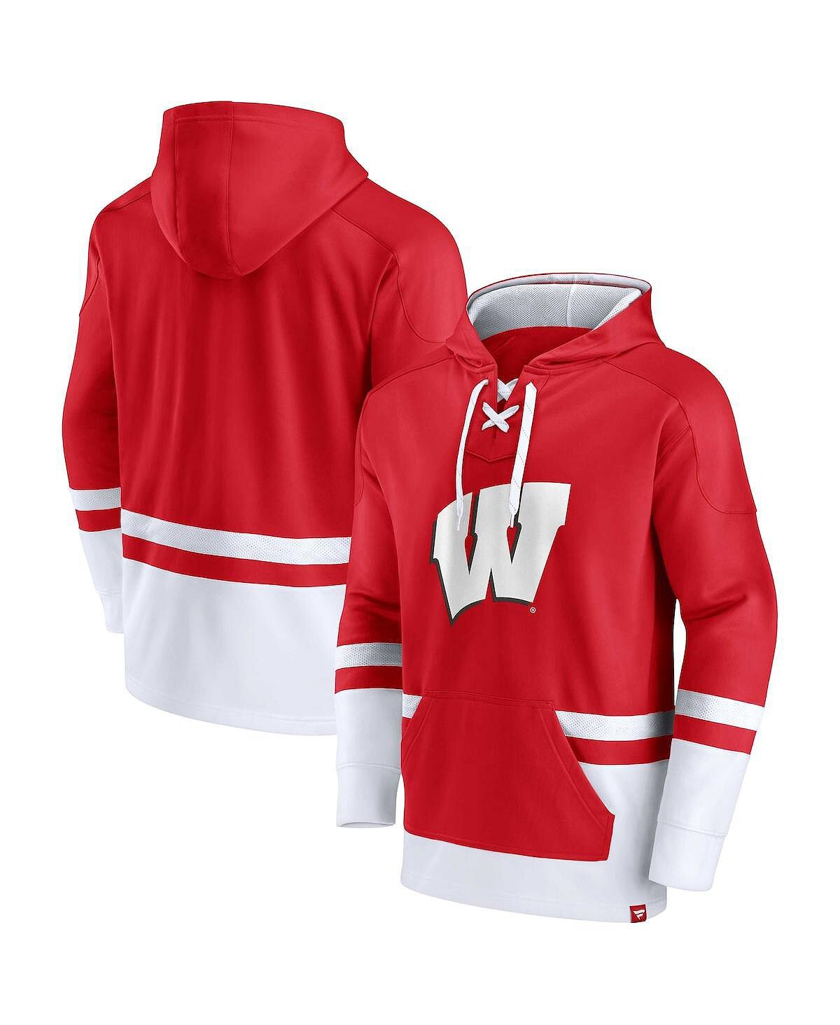 Мужская брендовая толстовка с капюшоном red wisconsin badgers first battle pullover Fanatics, красный
Мужская брендовая толстовка с капюшоном red wisconsin badgers first battle pullover Fanatics, красный
