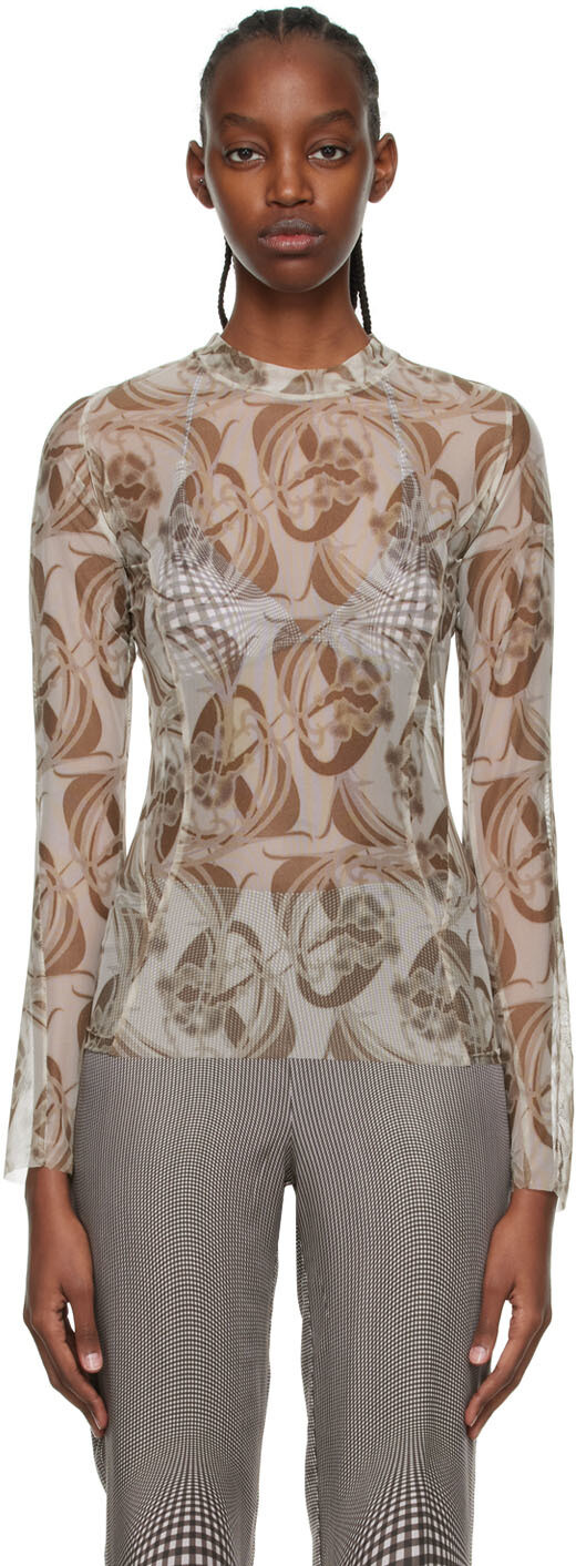 Off-White & Green Блуза из переработанного полиэтилена Anne Isabella
Off-White & Green Блуза из переработанного полиэтилена Anne Isabella