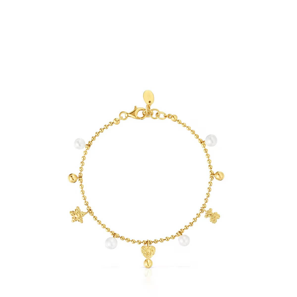 Браслет-цепочка Tous Grain Motifs, позолоченное серебро/жемчуг
Браслет-цепочка Tous Grain Motifs, позолоченное серебро/жемчуг