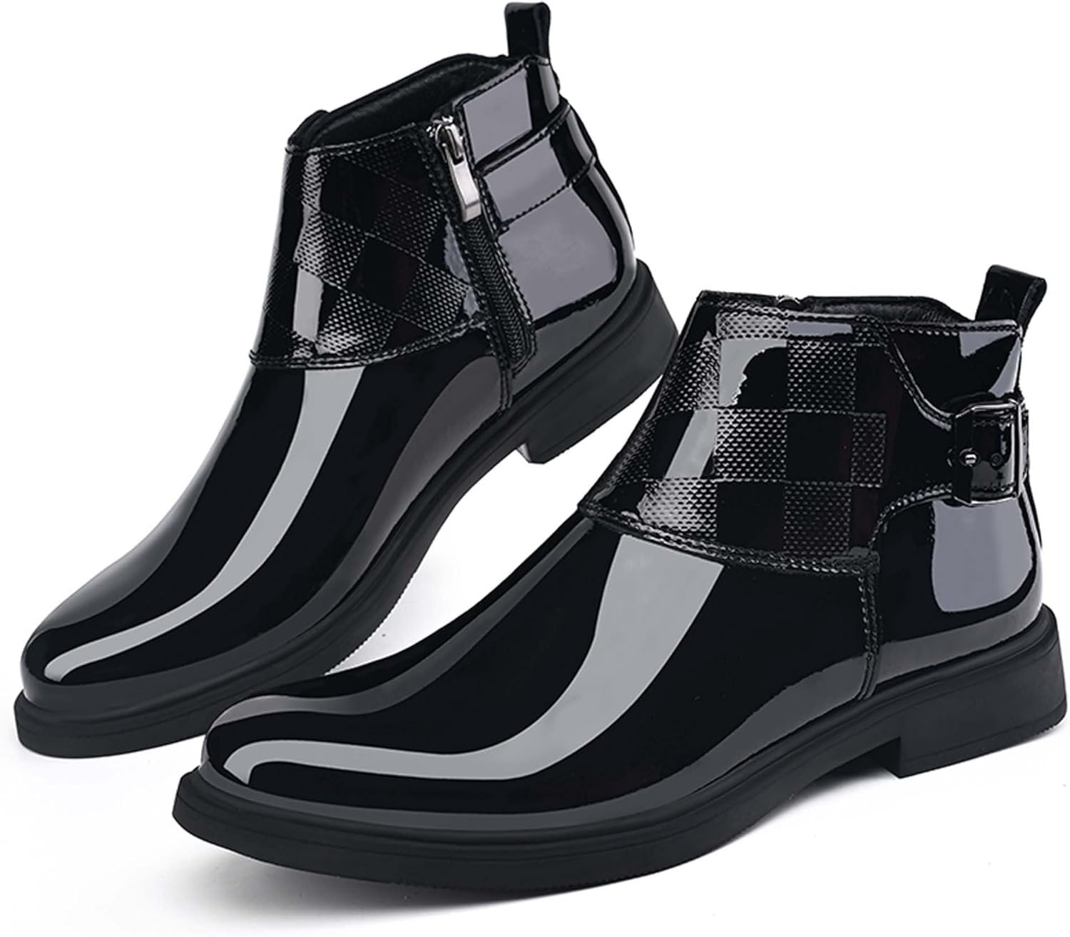 Мужские черные лаковые ботинки-челси, модные, деловые, повседневные и формальные, подходят для работы в офисе и посещения свадеб, для особых случаев Generic
Мужские черные лаковые ботинки-челси, модные, деловые, повседневные и формальные, подходят для работы в офисе и посещения свадеб, для особых случаев Generic