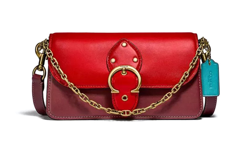 COACH Кожаная портативная сумка через плечо
COACH Кожаная портативная сумка через плечо