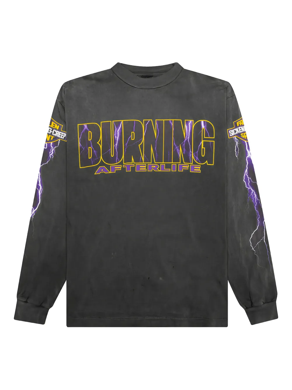 Футболка с длинным рукавом и принтом молнии SAINT MXXXXXX, черный
Футболка с длинным рукавом и принтом молнии SAINT MXXXXXX, черный