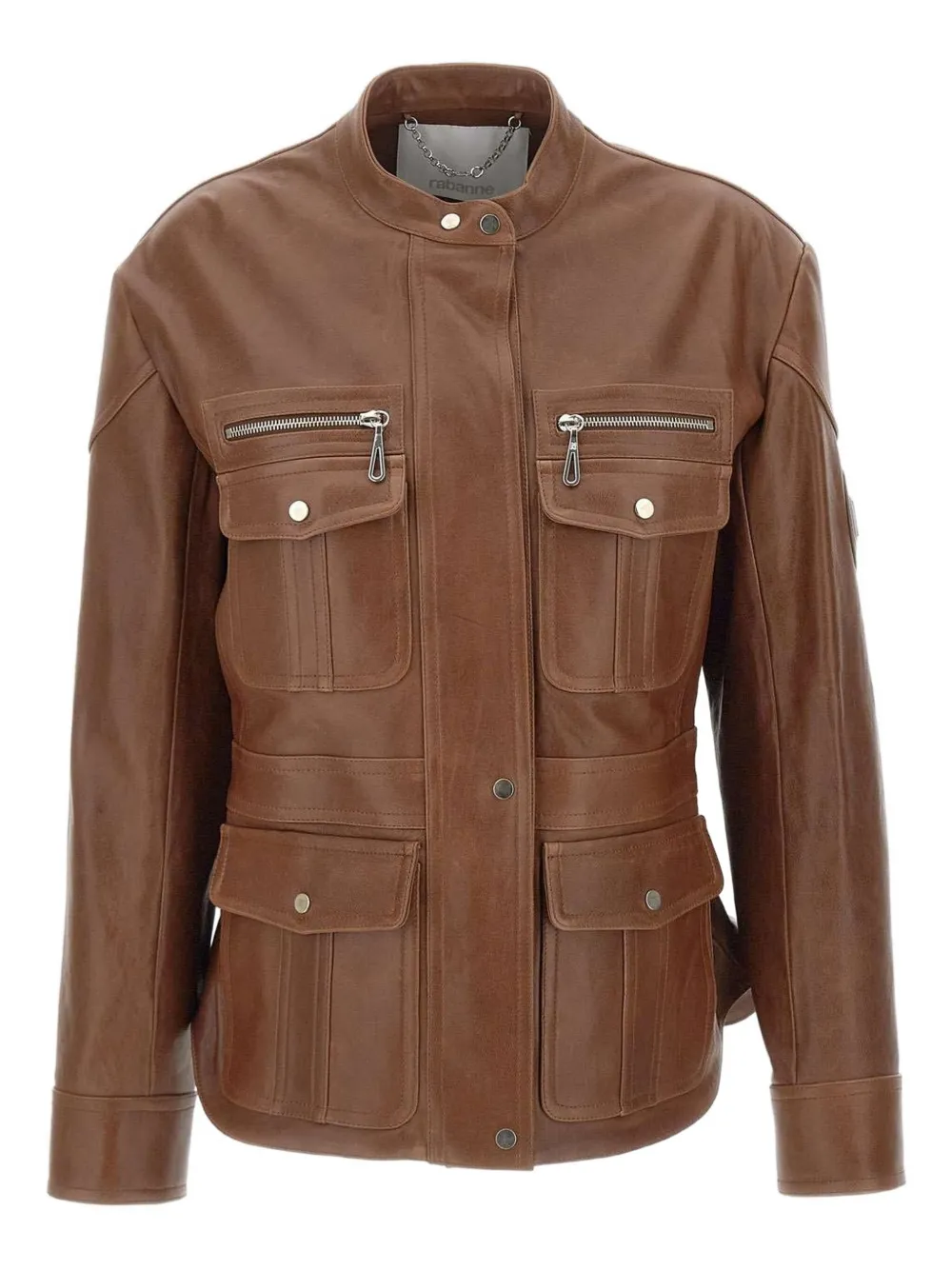 Кожаная куртка с множеством карманов Rabanne, коричневый
Кожаная куртка с множеством карманов Rabanne, коричневый