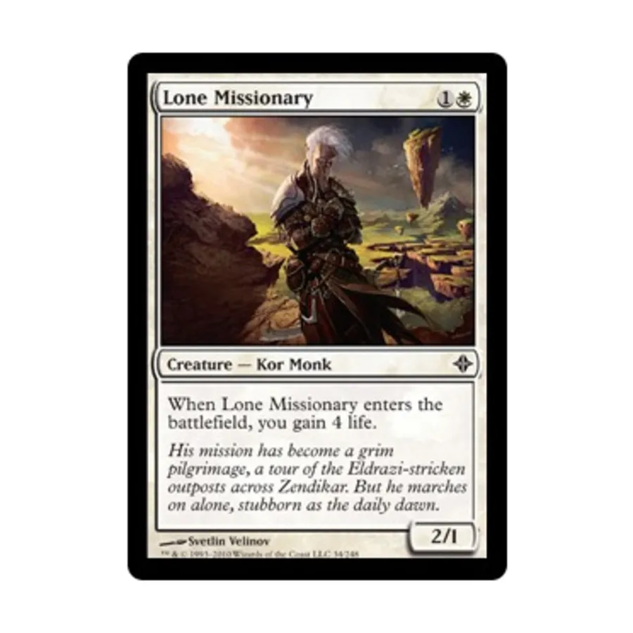 CCG Одинокий миссионер (К), MTG - Rise of the Eldrazi
CCG Одинокий миссионер (К), MTG - Rise of the Eldrazi