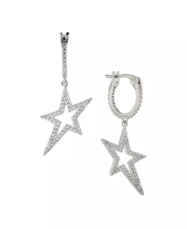 Маленькая серьга-кольцо Ava Nadri со звездой из серебристой латуни Ajoa, silver-tone
Маленькая серьга-кольцо Ava Nadri со звездой из серебристой латуни Ajoa, silver-tone