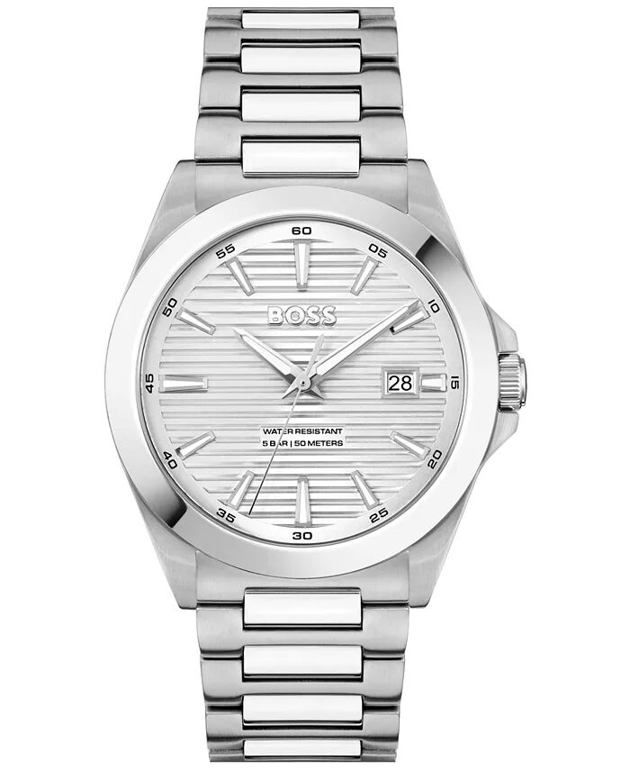 Мужские кварцевые часы Strike Basic Calendar из нержавеющей стали 41 мм Hugo Boss
Мужские кварцевые часы Strike Basic Calendar из нержавеющей стали 41 мм Hugo Boss