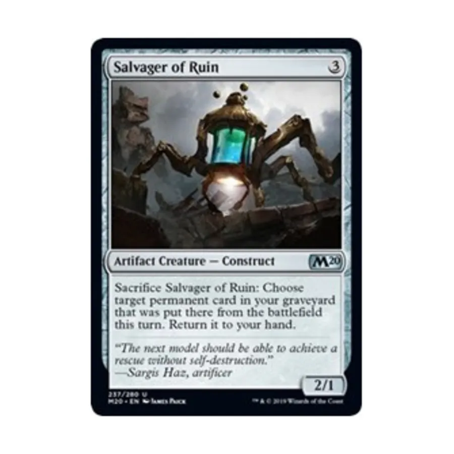 CCG Спасатель руин (U), MTG - Core Set 2020
CCG Спасатель руин (U), MTG - Core Set 2020