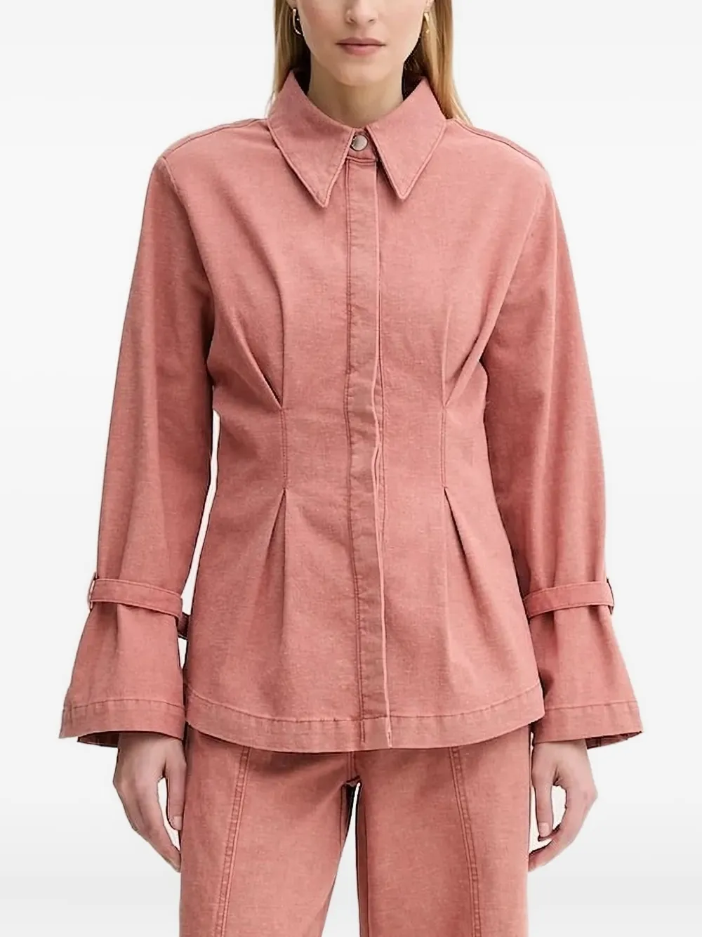 Рубашка с ремешками на манжетах Gestuz, розовый
Рубашка с ремешками на манжетах Gestuz, розовый