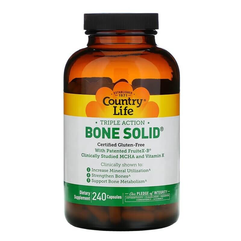 Комплекс для укрепления костей Country Life, 240 капсул
Комплекс для укрепления костей Country Life, 240 капсул